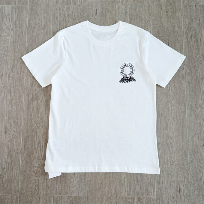chrome hearts cemetery cross print short sleeve t-shirt
